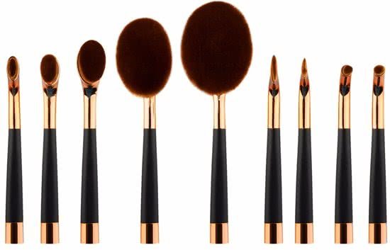 Evvie Deluxe Edition 9-delige Oval Brush set