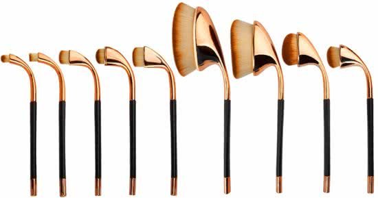 Evvie Deluxe Edition 9-delige Oval Brush set